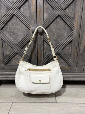 White Prada Leather Shoulder Bag